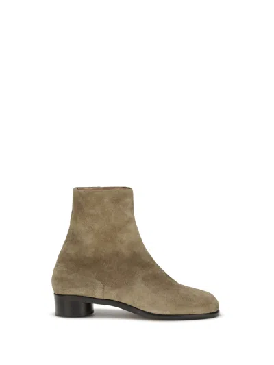 Maison Margiela Suede Ankle Boot In Multi