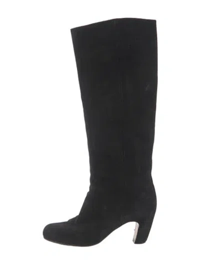 Pre-owned Maison Margiela Suede Boots In Black