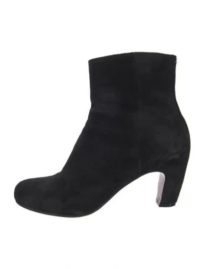 Pre-owned Maison Margiela Suede Boots In Black