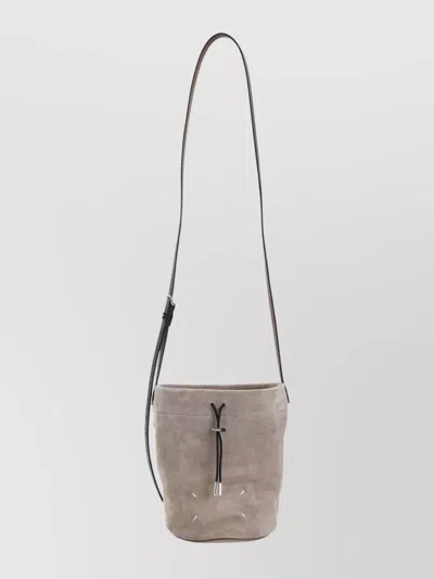 Maison Margiela Suede Cross-body Bag Adjustable Strap In Pink