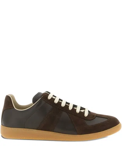 MAISON MARGIELA SUEDE-PANELS SNEAKERS