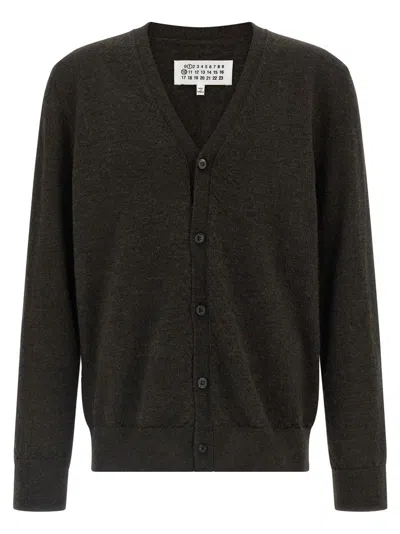 MAISON MARGIELA SUEDE PATCH CARDIGAN