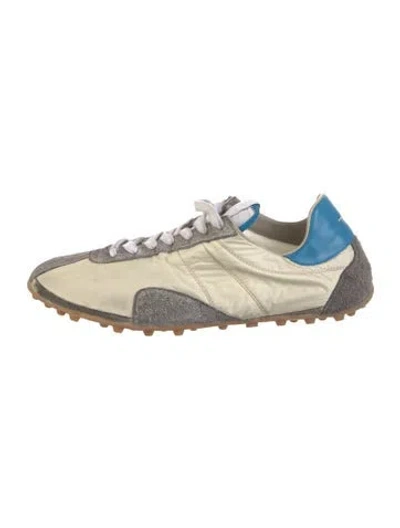 Pre-owned Maison Margiela Suede Sneakers In Neutral