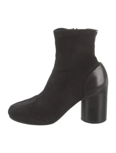 Pre-owned Maison Margiela Suede Sock Boots In Black