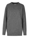 Maison Margiela Wool Sweater 'over' Crew Neck In Gris