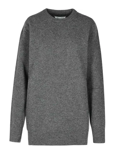 MAISON MARGIELA OVER GREY WOOL SWEATER