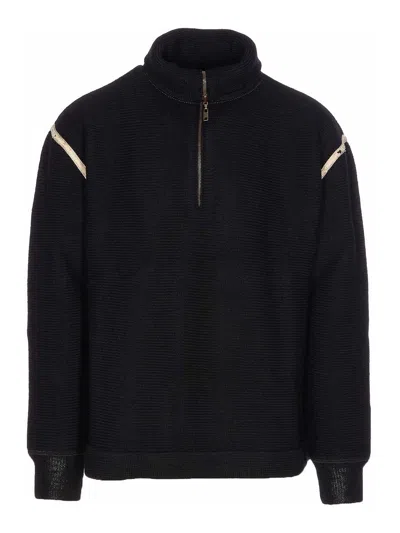 MAISON MARGIELA SUÉTER CUELLO REDONDO - NEGRO