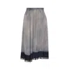 Maison Margiela Sun-faded Midi Skirt Woman Navy