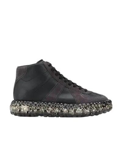 Maison Margiela Superbounce Studded Sole Sneakers In Black