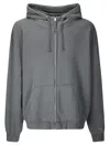 Maison Margiela Graphite Cotton Oversize Sweatshirt In Brown