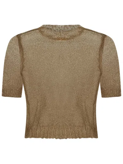 Maison Margiela Sweater In Golden