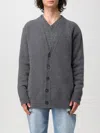 Maison Margiela Cardigan Mit Geripptem Saum In Grey