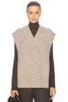 Maison Margiela Mm4 Alpaca Wool Stole With Side Slits S Standard Size In Light Brown