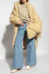 Maison Margiela Sweater With Standing Collar In Beige