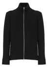Maison Margiela Black Cotton And Wool Cardigan In Black