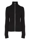 Maison Margiela Full-zip Wool Ribbed Cardigan Clothing In Black