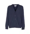 Maison Margiela Men Cardigan With Patches On Elbow In Blue