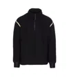 Maison Margiela Navy Elbow Patch Sweater In Blue