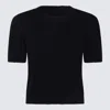 Maison Margiela Navy Blue Wool Crewneck In Blue