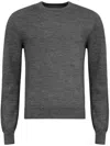 Maison Margiela Pullover Mit Ellenbogen-patches In Grey