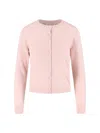 Maison Margiela Cardigan In Lana In Pink
