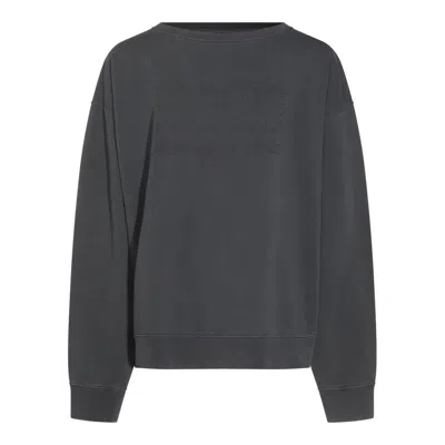 Maison Margiela Numbers Motifed Crewneck Sweatshirt In Black