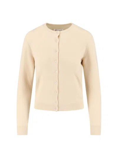 Maison Margiela Knitwear Crewneck Ribbed Long Sleeves In Gray