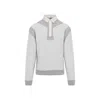 Maison Margiela Cotton Hoodie With Pointed Collar And Side Pockets In Grey