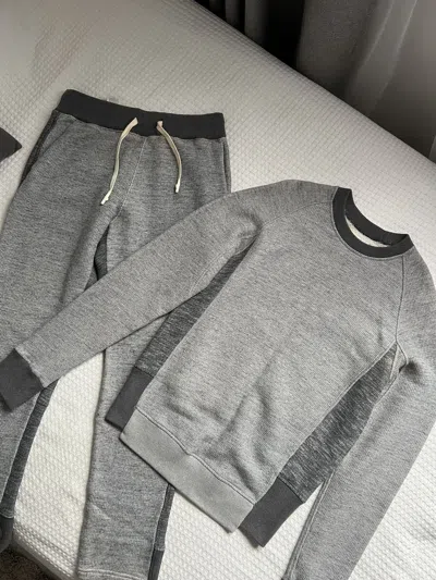 Pre-owned Maison Margiela Sweatshirt + Pants In Melange Grey