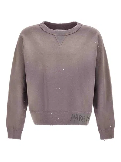 Maison Margiela Sweatshirt In Purple