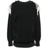 Maison Margiela Ruffled Sweatshirt Featuring Contrasting Stitching