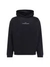 Maison Margiela Cotton Hooded Sweatshirt In Black