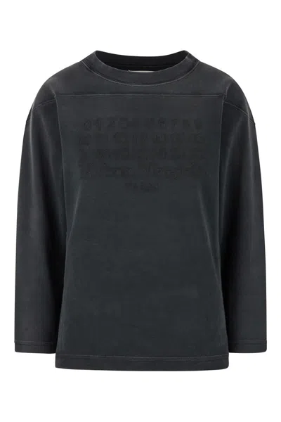 Maison Margiela Black Embroidered Sweatshirt