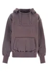 Maison Margiela Reverse-logo Cotton Hoodie In Purple