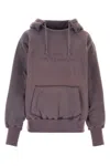 Maison Margiela Reverse-logo Cotton Hoodie In Purple