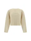 Maison Margiela Cotton Logo Sweatshirt Women In Yellow
