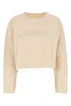 Maison Margiela Reverse Cotton Sweatshirt Nude In Yellow