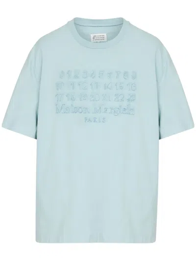 Maison Margiela Numbers-motif T-shirt In ブルー