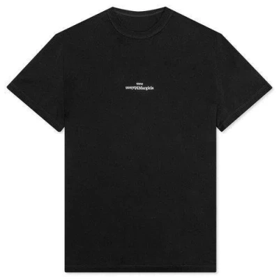 Maison Margiela Upside Down Logo T-shirt In Black | ModeSens