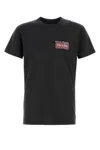 Maison Margiela Charcoal Brand-print Crewneck Cotton-jersey T-shirt In Black