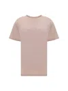Maison Margiela Logo Embroidery T-shirt In Buff
