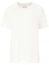 Maison Margiela Reverse Logo Cotton T-shirt In White