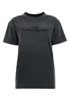 Maison Margiela Reverse Logo Cotton T-shirt In Gray