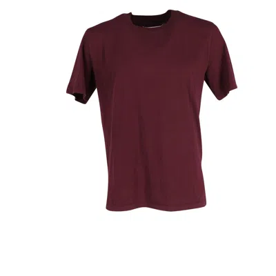 Maison Margiela T-shirt In Maroon Cotton In Red