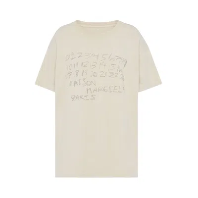 Pre-owned Maison Margiela T-shirt 'juta' | White | Men's Size S