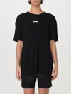Maison Margiela T-shirt With Ribbed Fabric In Black