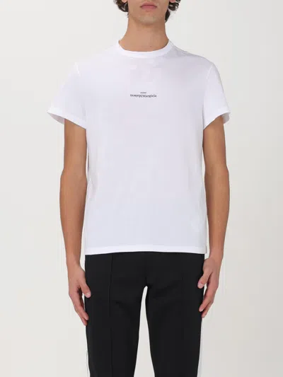 Maison Margiela Distorted Logo T-shirt In White