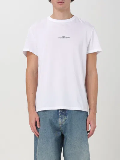 Maison Margiela Distorted Logo T-shirt In White