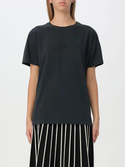 MAISON MARGIELA T-SHIRT MAISON MARGIELA WOMAN COLOR BLACK,G03697002