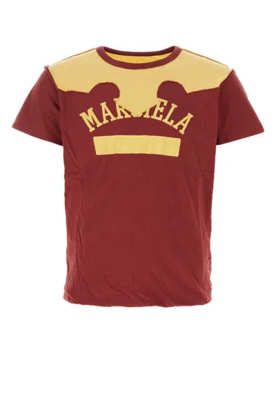 Maison Margiela T-shirt In Maroon